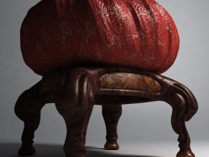 pouf 3Dモデル