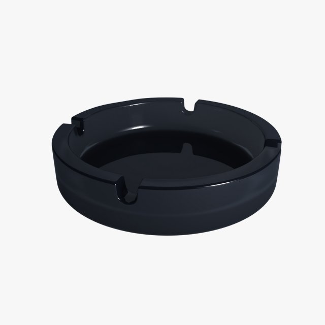 ashtray Model 3D .c4d .max .obj .3ds .fbx .stl .blend 