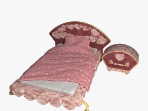 ł&oacute;żkowy dzieciak Model 3D