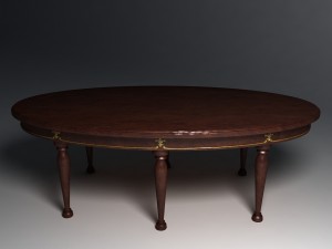 dining table 3D मॉडल