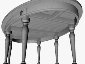 dining table 3D मॉडल