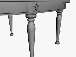 dining table 3D मॉडल