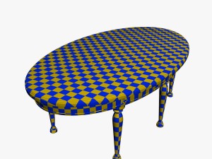 dining table 3D मॉडल