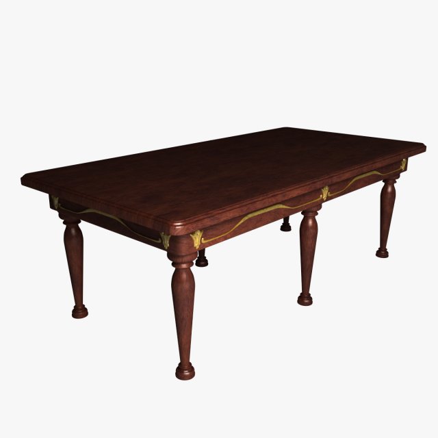dining table 2 Model 3D .c4d .max .obj .3ds .fbx .stl .blend 