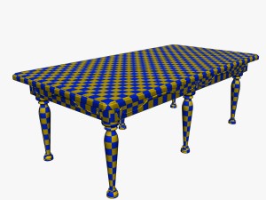 dining table 2 Model 3D