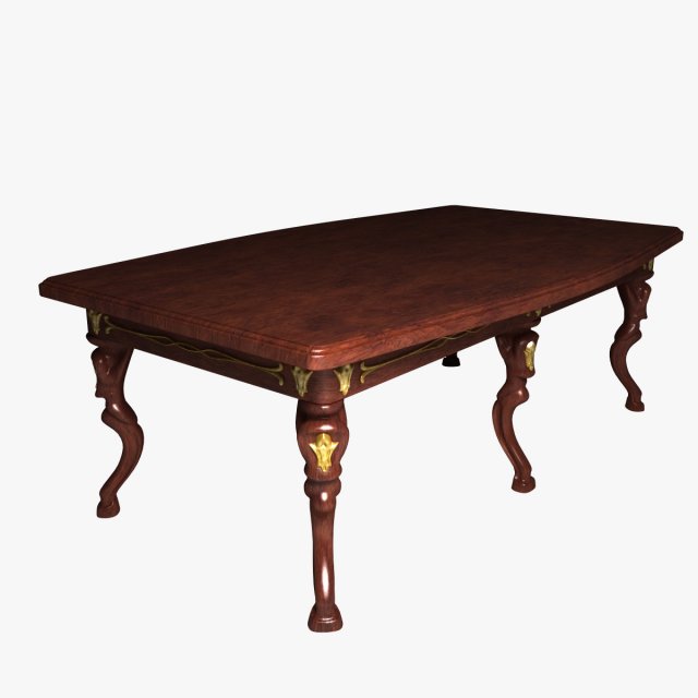 dining table 3 3D Model .c4d .max .obj .3ds .fbx .stl .blend 