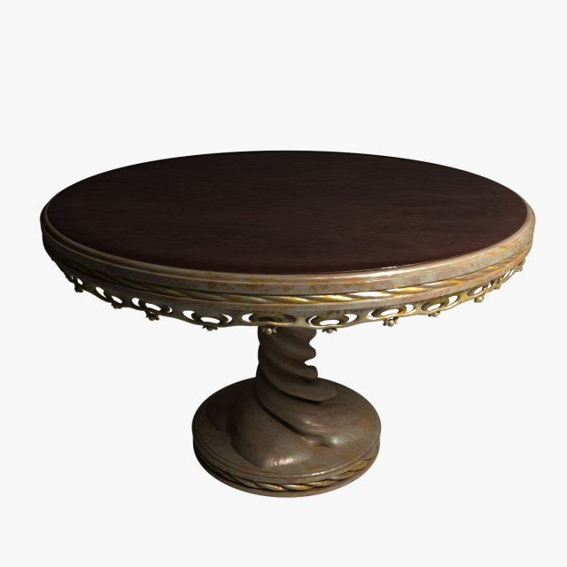 round table 3D Model .c4d .max .obj .3ds .fbx .stl .blend 