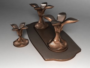dining table and tabouret 3D Model