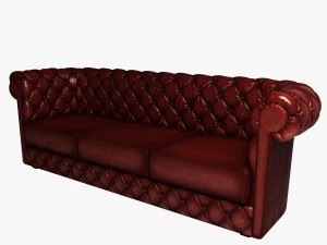 Chesterfield-Sofa 3D Modell