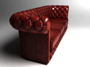sof&aacute; chesterfield Modelo 3D