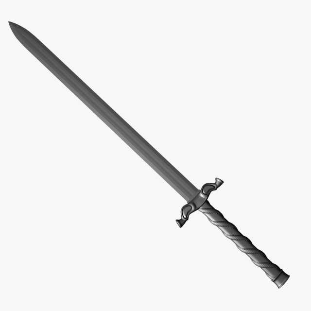 sword 5 3D Model .c4d .max .obj .3ds .fbx .stl .blend 