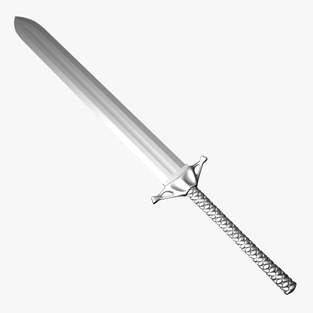 sword 6 3D Модель .c4d .max .obj .3ds .fbx .stl .blend 