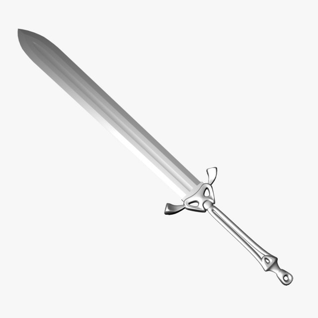 sword 7 3D Model .c4d .max .obj .3ds .fbx .stl .blend 