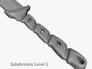 machete 1 3D Model
