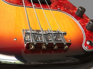 fender precision bass 3D Модель