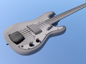 fender precision bass 3D Модель