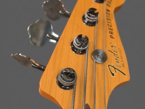 fender precision bass 3D Модель