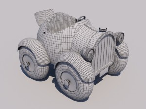 donald duck car 313 3D Model in Old Cars 3DExport