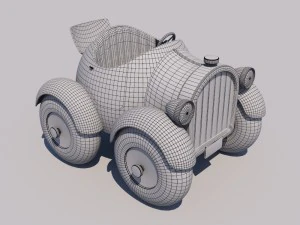 donald duck car 313 3D Model