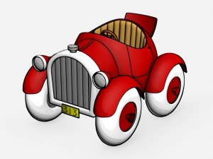 donald duck car 313 3D मॉडल