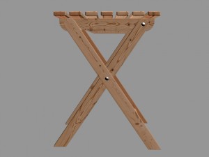 folding stool 3D Model