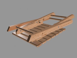 folding stool 3D Model