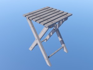 folding stool 3D Model