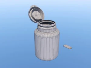 chewing gum bottle 3D Model