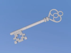 medieval key 3D Model