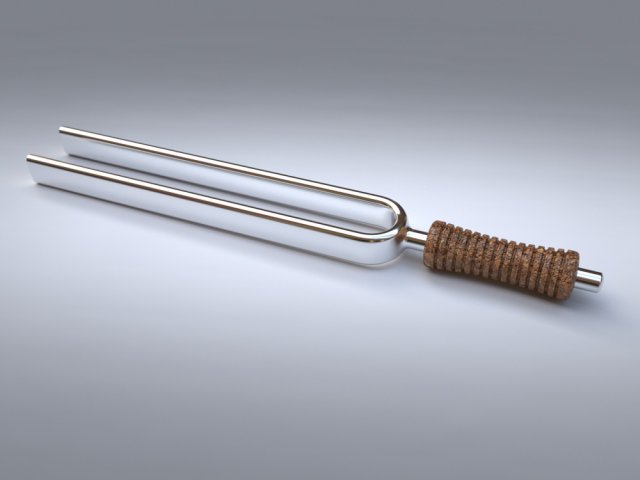tuning fork 3D 모델 .c4d .max .obj .3ds .fbx .stl .blend 