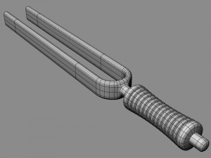 tuning fork 3D 모델