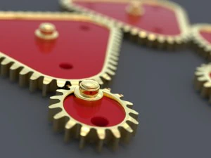 Non-circular gears 3D Model