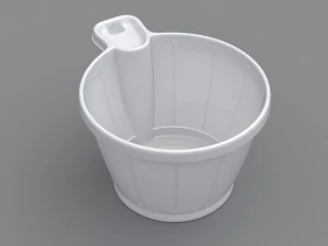 kunststof beker met handvat 3D Model