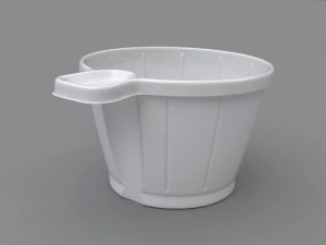 plastic cup with handle 3D Model