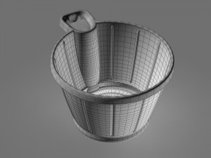 plastic cup with handle 3D मॉडल