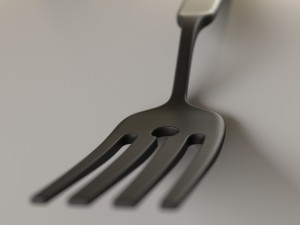 cooking fork Modello 3D
