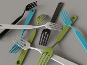 cooking fork Modello 3D