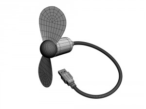 usb fan Modelo 3D