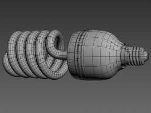 studio light bulb 3D मॉडल