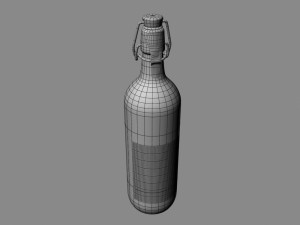 french lemonade bottle 3D Модель