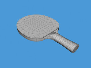 table tennis bat Modello 3D