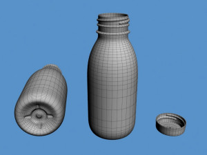 drinking yoghurt Model 3D