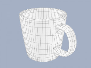 ceramic mug 3D 모델