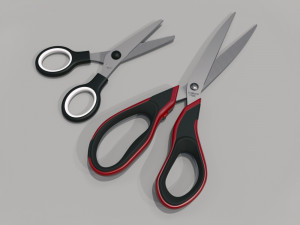 two scissors 3D मॉडल