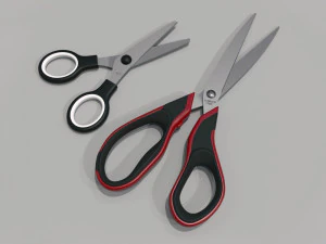 duas tesouras Modelo 3D