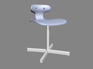 simple chair 3D मॉडल