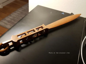 wood knife 3D Model