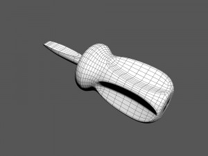 old screwdriver 3D Модель