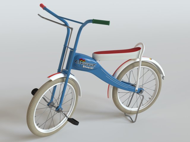 Bambino bicycle Modello 3D .c4d .max .obj .3ds .fbx .stl .blend 