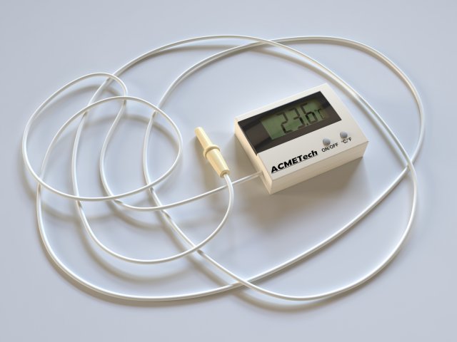Old thermometer Model 3D .c4d .max .obj .3ds .fbx .stl .blend 